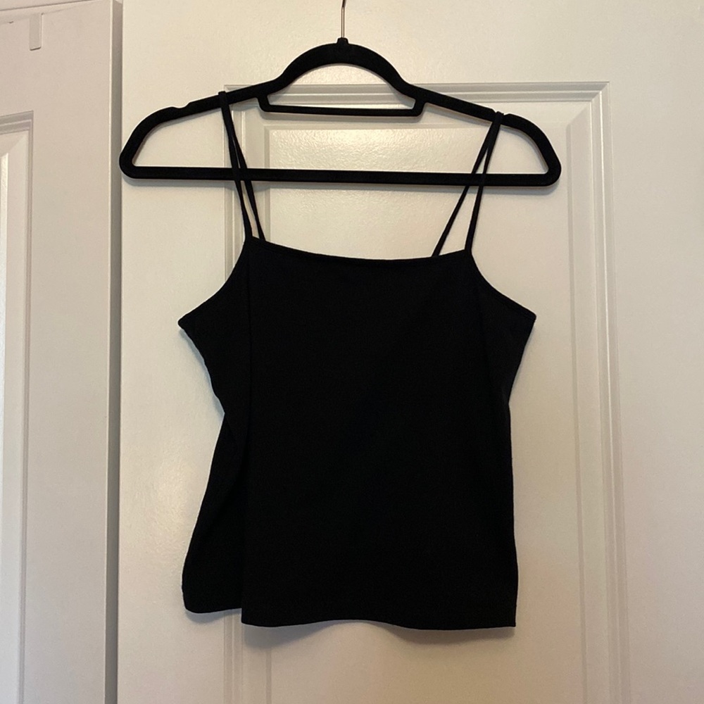Wild Fable Cropped Black tank in size XL